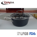 Panela grande cinza forjada de 28cm com orelhas planas SS